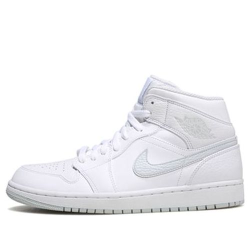 Air Jordan 1 Retro Mid ??White Platinum?? 554724-108