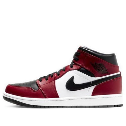 Air Jordan 1 Mid ??Chicago Black Toe?? 554724-069