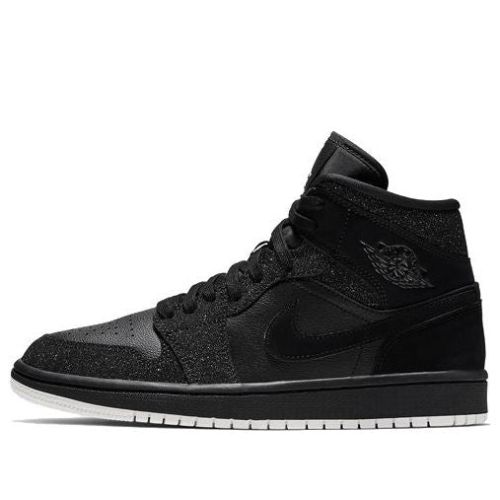 (WMNS) Air Jordan 1 Mid ??Black Glitter?? BQ6472-001