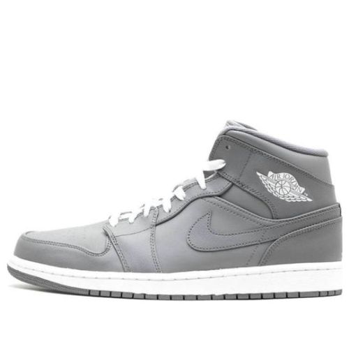 Air Jordan 1 Mid ??Grey White?? 554724-003