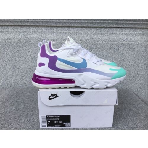 Nike Air Max 270 React Air Cushioned Running Shoe AT6174-102