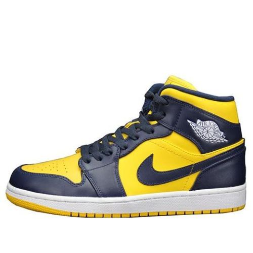 Air Jordan 1 Mid ??Michigan?? 554724-707