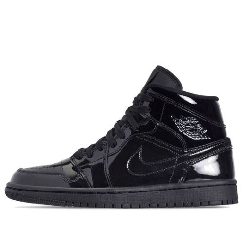 (WMNS) Air Jordan 1 Mid Patent SE ??Triple Black?? BQ6472-002