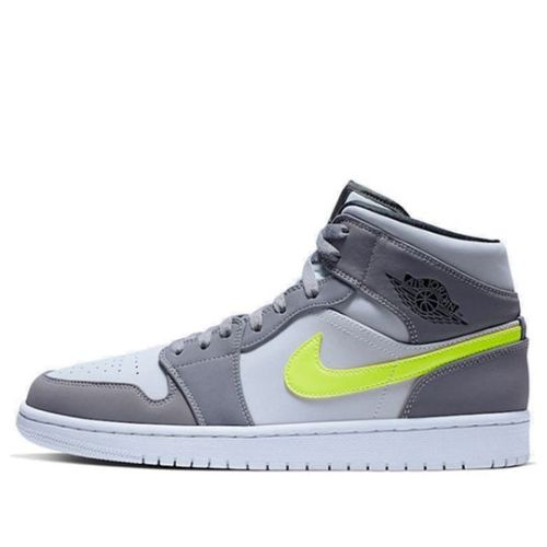 Air Jordan 1 Mid ??Gunsmoke Volt?? 554724-072