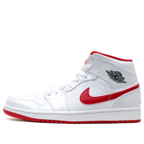 Air Jordan 1 Mid ??White Gym Red?? 554724-101