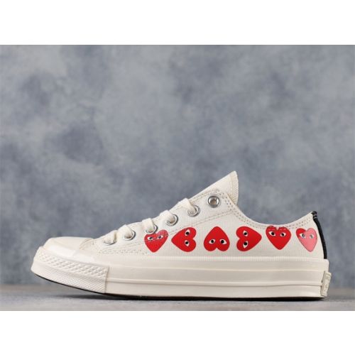 Converse Chuck Taylor All-Star 70 Ox Comme des Garcons Play Multi-Heart White 162975C