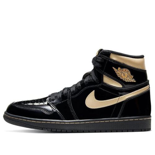 Air Jordan 1 Retro High OG ??Black Metallic Gold?? 555088-032