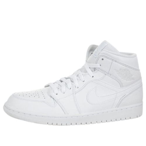 Air Jordan 1 Mid ??Triple White?? 554724-109