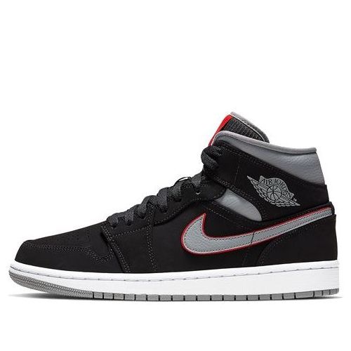 Air Jordan 1 Mid ??Black Grey?? 554724-060