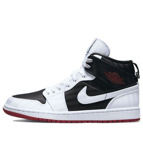 (WMNS) Air Jordan 1 Mid SE Utility ??White Black Gym Red?? DD9338-016