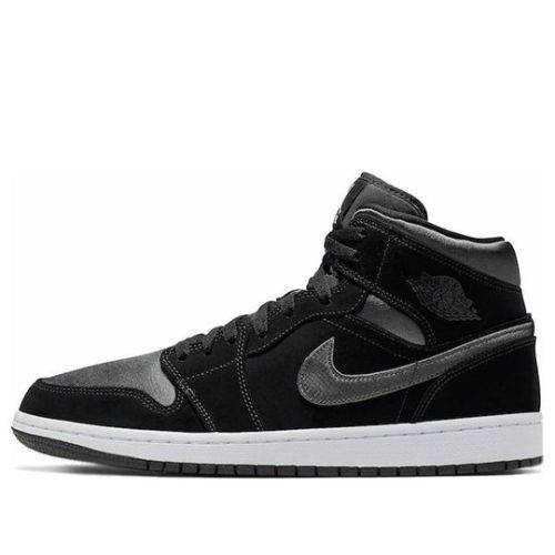 Air Jordan 1 Mid SE Nylon ??Black Grey?? 852542-012