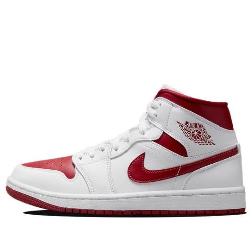 (WMNS) Air Jordan 1 Mid ??White Pomegranate?? BQ6472-161