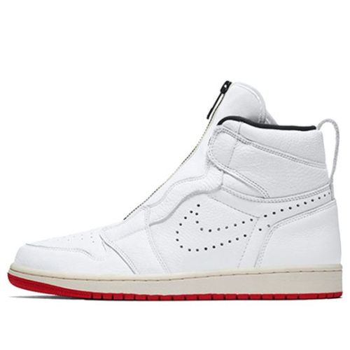 Air Jordan 1 Retro High Zip ??White University Red?? AR4833-100