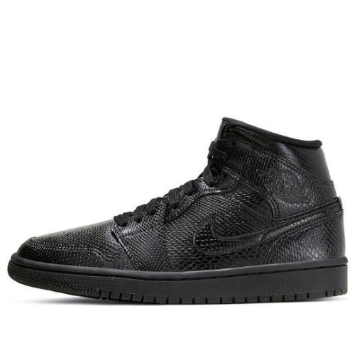 (WMNS) Air Jordan 1 Mid ??Black Snakeskin?? BQ6472-010