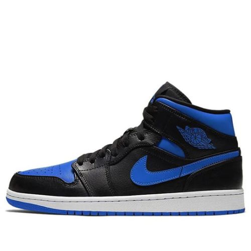 Air Jordan 1 Mid ??Black Hyper Royal?? 554724-068