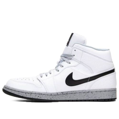 Air Jordan 1 Mid ??White Cement?? 554724-115