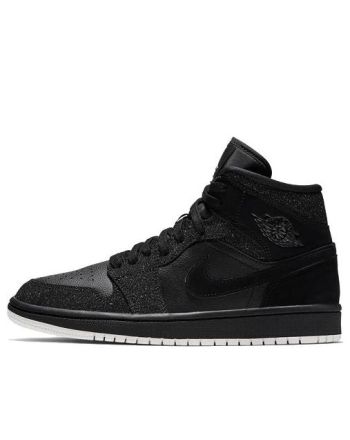 (WMNS) Air Jordan 1 Mid ??Black Glitter?? BQ6472-001