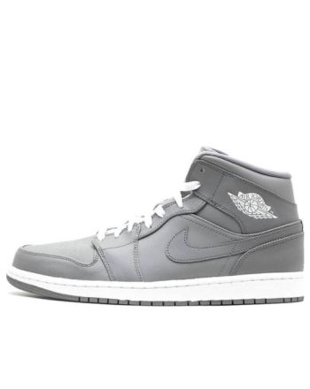 Air Jordan 1 Mid ??Grey White?? 554724-003