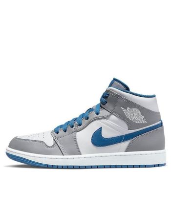 Air Jordan 1 Mid ??Cement Grey True Blue?? DQ8426-014