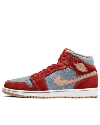 Air Jordan 1 Mid ??Denim Red?? DM4352-600