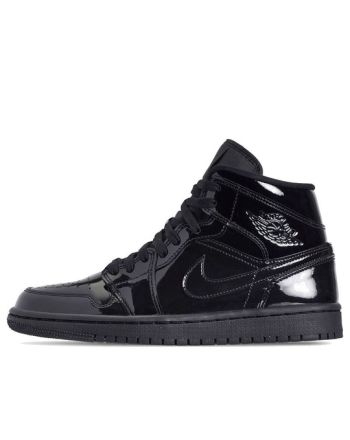 (WMNS) Air Jordan 1 Mid Patent SE ??Triple Black?? BQ6472-002