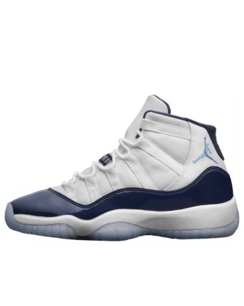 (WMNS) Female Air Jordan 11 Vintage ??White Blue?? 378038-12