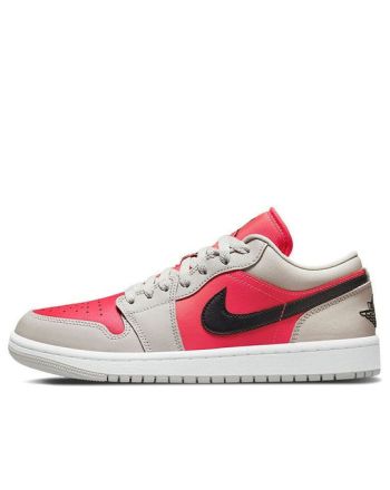 (WMNS) Air Jordan 1 Low ??Light Iron Ore Siren Red?? DC0774-060