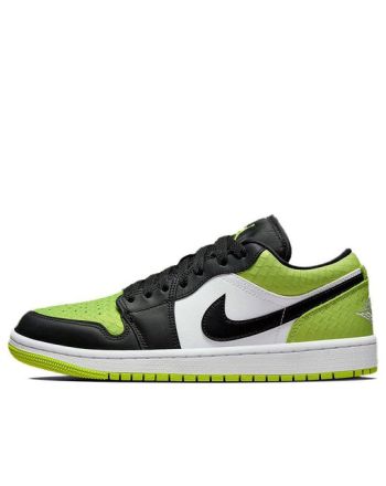 (WMNS) Air Jordan 1 Low SE ??Vivid Green Snakeskin?? DX4446-301