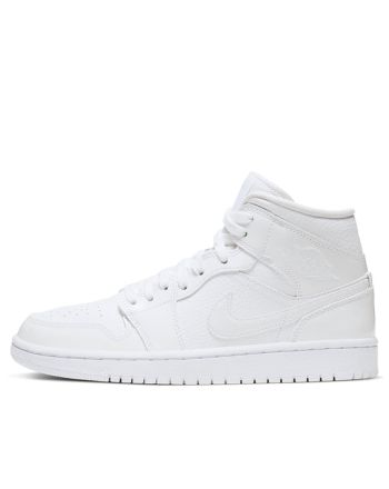 (WMNS) Air Jordan 1 Mid ??Triple White?? BQ6472-100