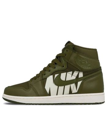 Air Jordan 1 High OG ??Olive Canvas?? 555088-300