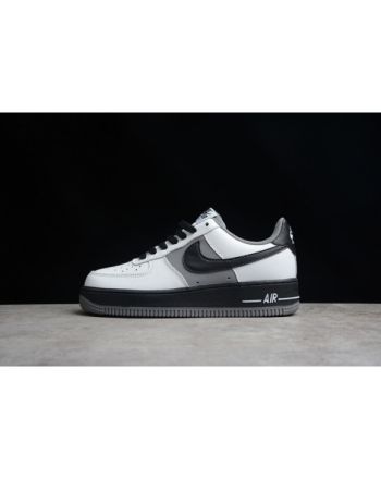 Nike Air Force 1 Low White Dark Grey Black Shoes 553689-609