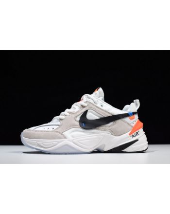 Off-White x nike M2K tekno White, Black & Team Orange A03108 058