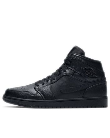 Air Jordan 1 Mid ??Triple Black?? 2020 554724-091