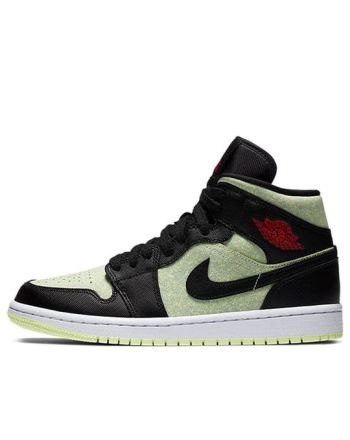 (WMNS) Air Jordan 1 Mid SE ??Black Barely Volt?? CV5276-003