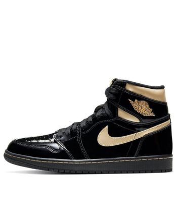 Air Jordan 1 Retro High OG ??Black Metallic Gold?? 555088-032