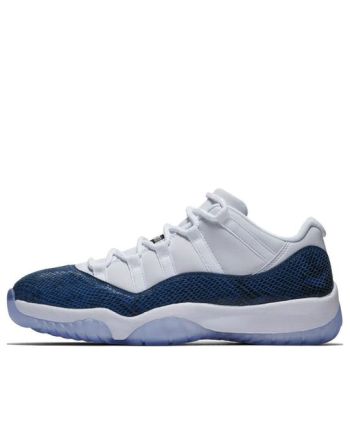 Air Jordan 11 Retro Low ??Navy Snakeskin?? 2019 CD6846-102