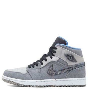 Air Jordan 1 Mid ??Crater Grey University Blue?? DM3529-004