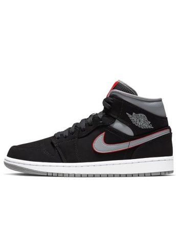 Air Jordan 1 Mid ??Black Grey?? 554724-060