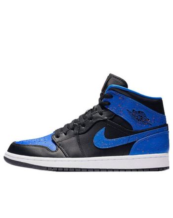 Air Jordan 1 Mid ??Royal Splatter?? 554724-048