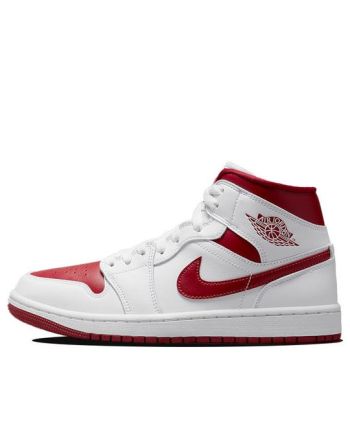 (WMNS) Air Jordan 1 Mid ??White Pomegranate?? BQ6472-161